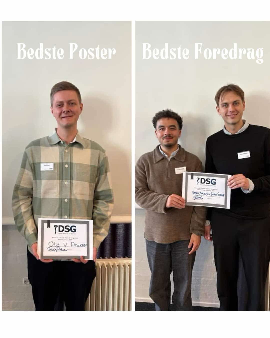 Vinder af årets poster og årets foredrag